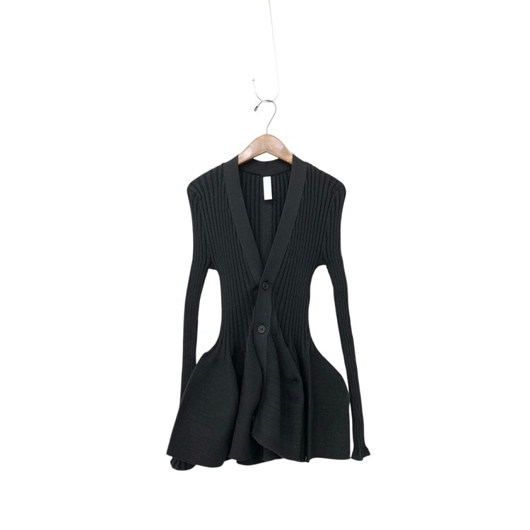 2024AW CFCL シーエフシーエル POTTERY GLITTER CARDIGAN ポッタリーグリッターカーディガン ブラック 3 CF008KE054