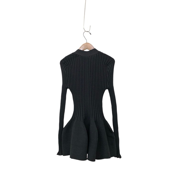 2024AW CFCL シーエフシーエル POTTERY GLITTER CARDIGAN ポッタリーグリッターカーディガン ブラック 3 CF008KE054