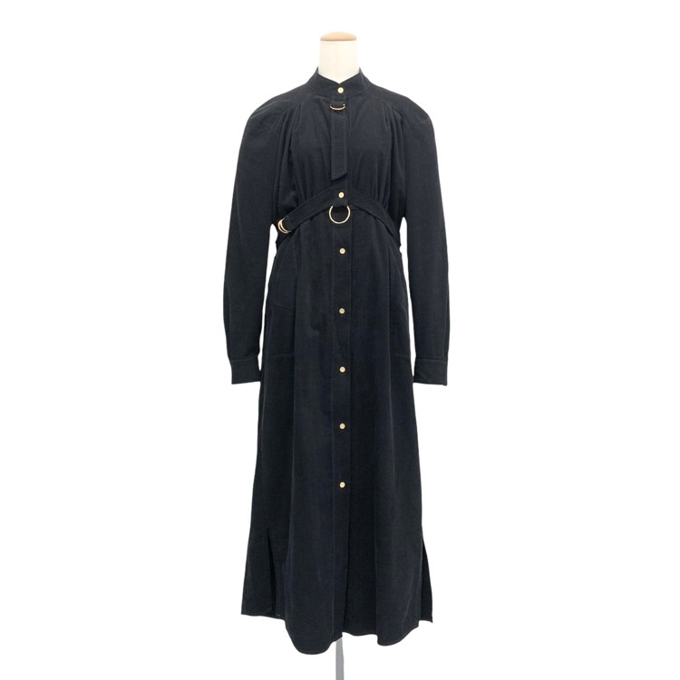 PHOTOCOPIEU フォトコピュー DESIREE コーデュロイ ワンピース ブラック 38 222DSR