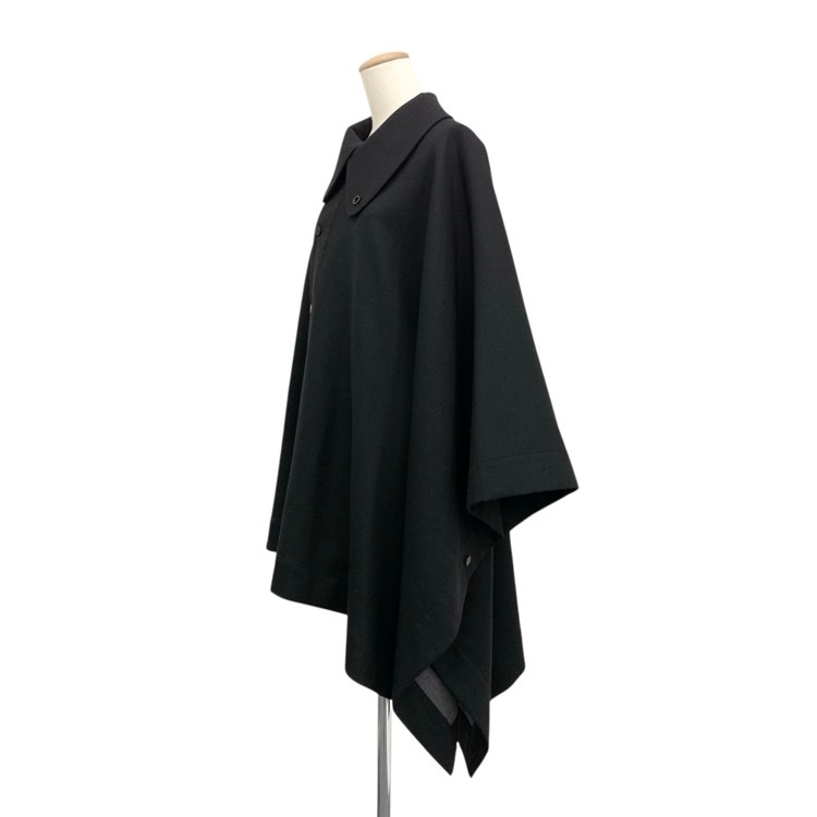 HYKE ハイク DOUBLE FACE CAPE ダブルフェイスケープコート ブラック 1 212-17303
