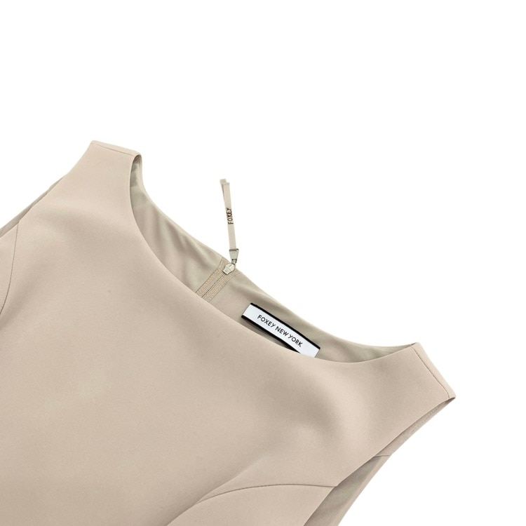FOXEY NEWYORK フォクシー ドレス バロン ワンピース サンドベージュ 40 36344-NAOOX