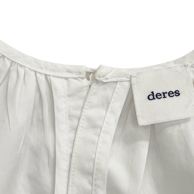 deres デレス Hope cotton drape blouse コットンドレープブラウス ホワイト F DER24SS-BL-001