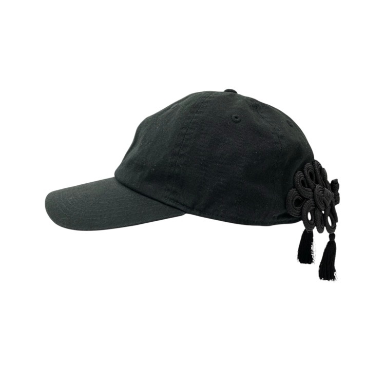 tanaka daisuke タナカダイスケ China ribbon cap STUDIOUS別注 チャイナリボンキャップ 帽子 ブラック F TD-24SS-AC54-ST