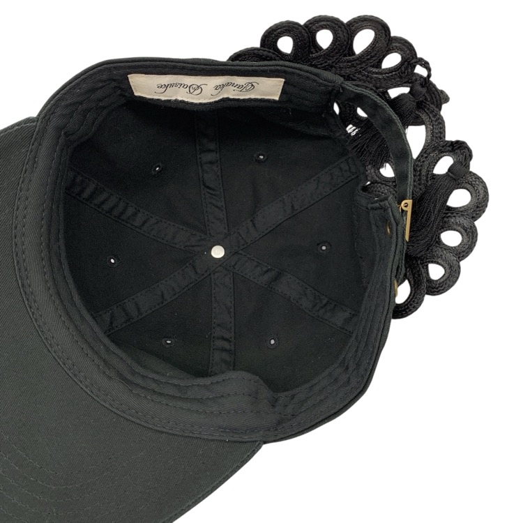 tanaka daisuke タナカダイスケ China ribbon cap STUDIOUS別注 チャイナリボンキャップ 帽子 ブラック F TD-24SS-AC54-ST