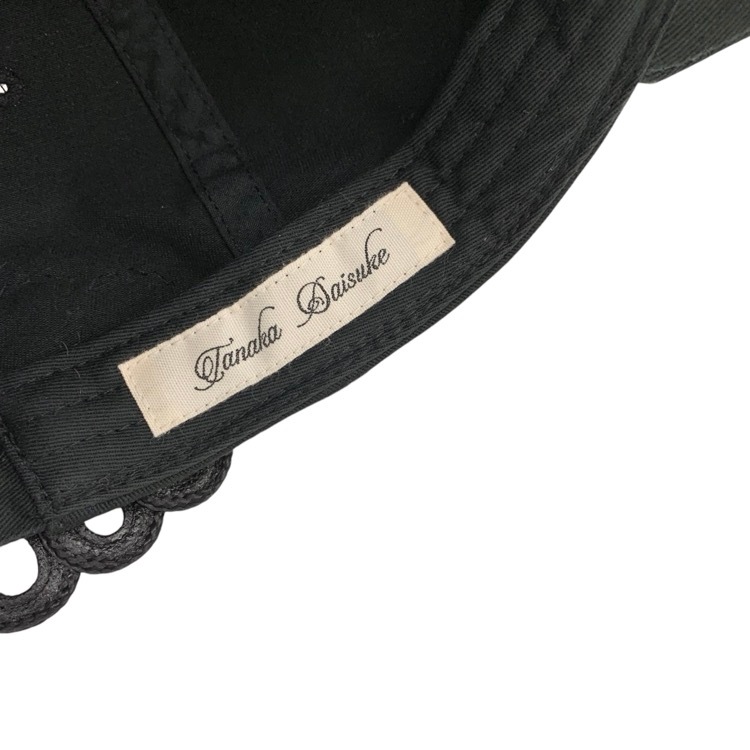 tanaka daisuke タナカダイスケ China ribbon cap STUDIOUS別注 チャイナリボンキャップ 帽子 ブラック F TD-24SS-AC54-ST