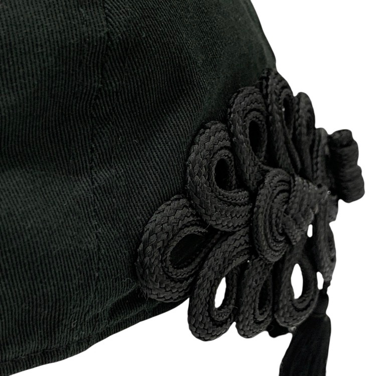 tanaka daisuke タナカダイスケ China ribbon cap STUDIOUS別注 チャイナリボンキャップ 帽子 ブラック F TD-24SS-AC54-ST