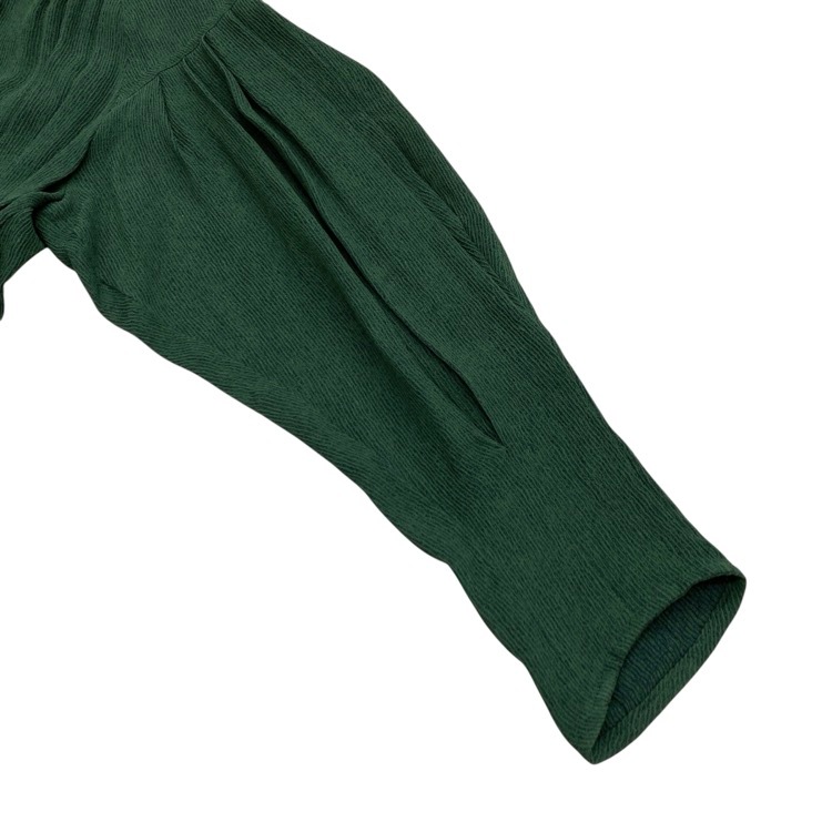 Mame Kurogouchi マメクロゴウチ Stripe Jacquard Dress ストライプジャガードワンピース グリーン 2 MM22FW-DR011