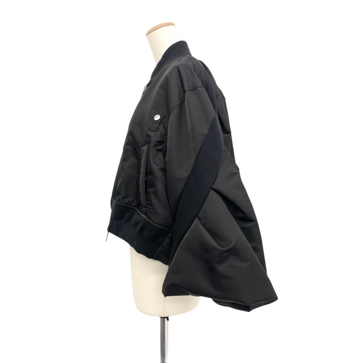sacai サカイ Nylon Twill Blouson バルーンスリーブナイロンツイルブルゾン ブラック 2 23-06670