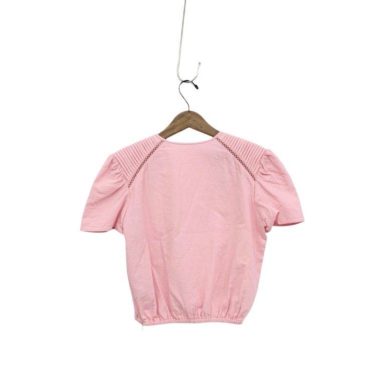 BORDERS at BALCONY ボーダーズアットバルコニー Vネック トップス ピンク 38 BD2011-3N-24