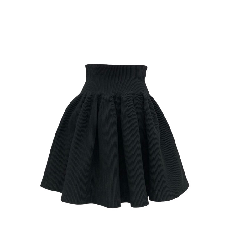 CFCL シーエフシーエル HYPHA MINI SKIRT ハイウエスト ミニ スカート ブラック F CF010KG0941JP00