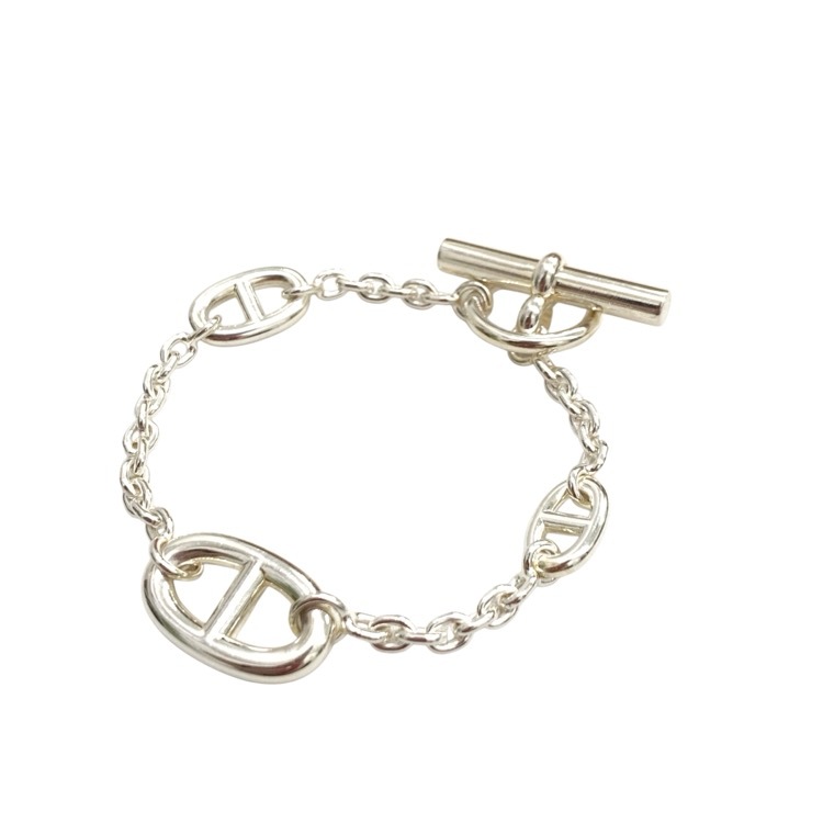 HERMES エルメス Chaine d'Ancre シェーヌダンクル ファランドールブレスレット Ag925 LG