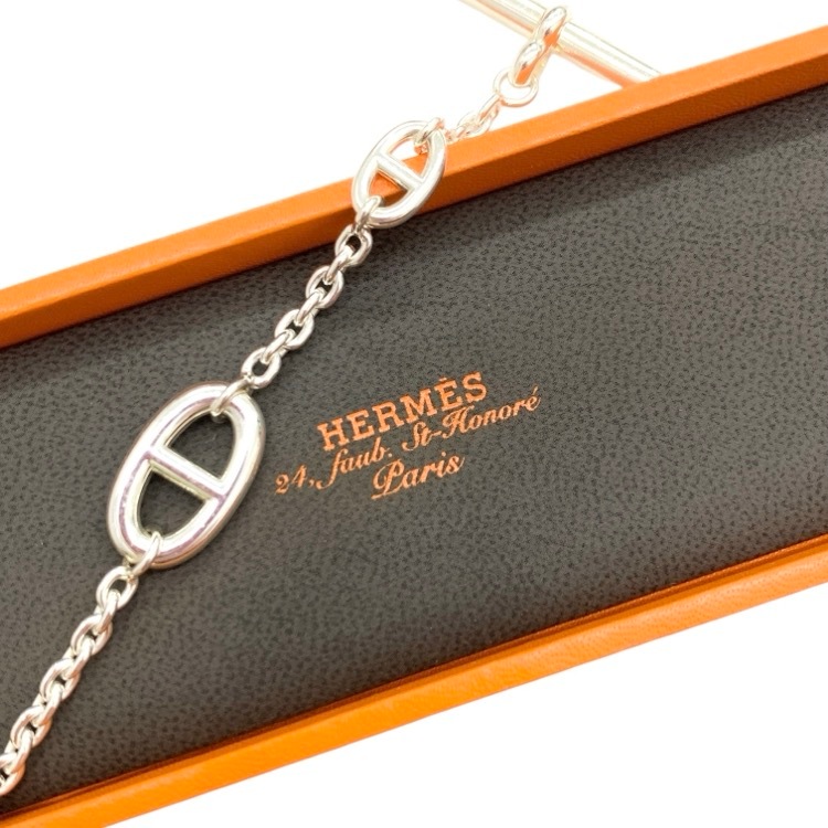 HERMES エルメス Chaine d'Ancre シェーヌダンクル ファランドールブレスレット Ag925 LG