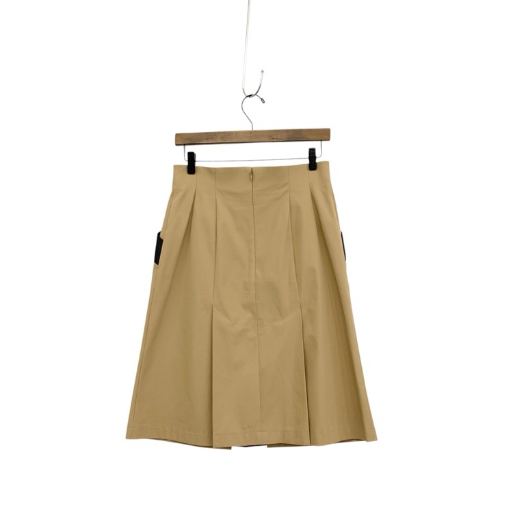 Mame Kurogouchi マメクロゴウチ High Waisted Chino Skirt ハイウエストチノスカート ベージュ 3 MM21PF-SK707