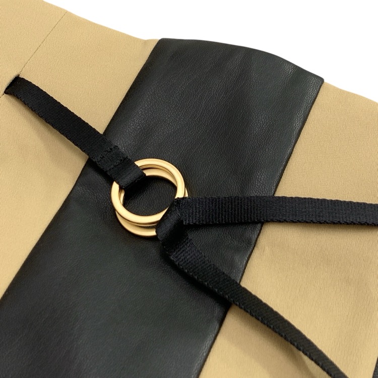 Mame Kurogouchi マメクロゴウチ High Waisted Chino Skirt ハイウエストチノスカート ベージュ 3 MM21PF-SK707