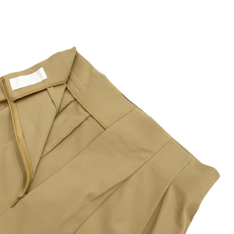 Mame Kurogouchi マメクロゴウチ High Waisted Chino Skirt ハイウエストチノスカート ベージュ 3 MM21PF-SK707