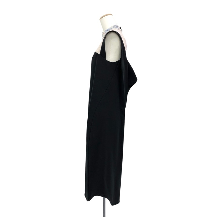 Mame Kurogouchi マメクロゴウチ Embroidery Collar Sleeveless Dress