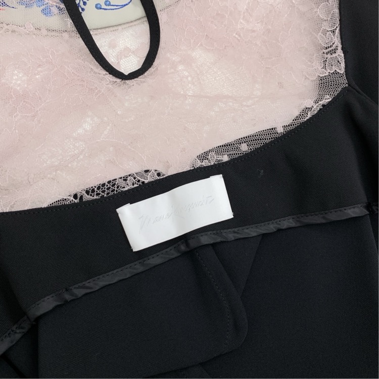 Mame Kurogouchi マメクロゴウチ Embroidery Collar Sleeveless Dress