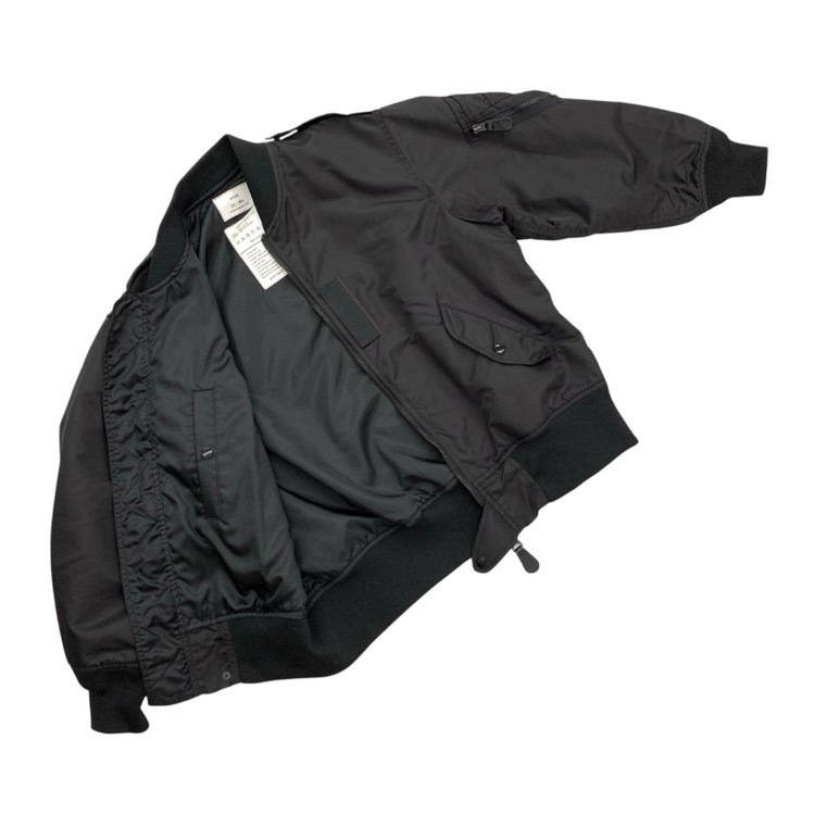 HYKE ハイク TYPE L-2A JACKET ミリタリーブルゾン ブラック 1 231-17373