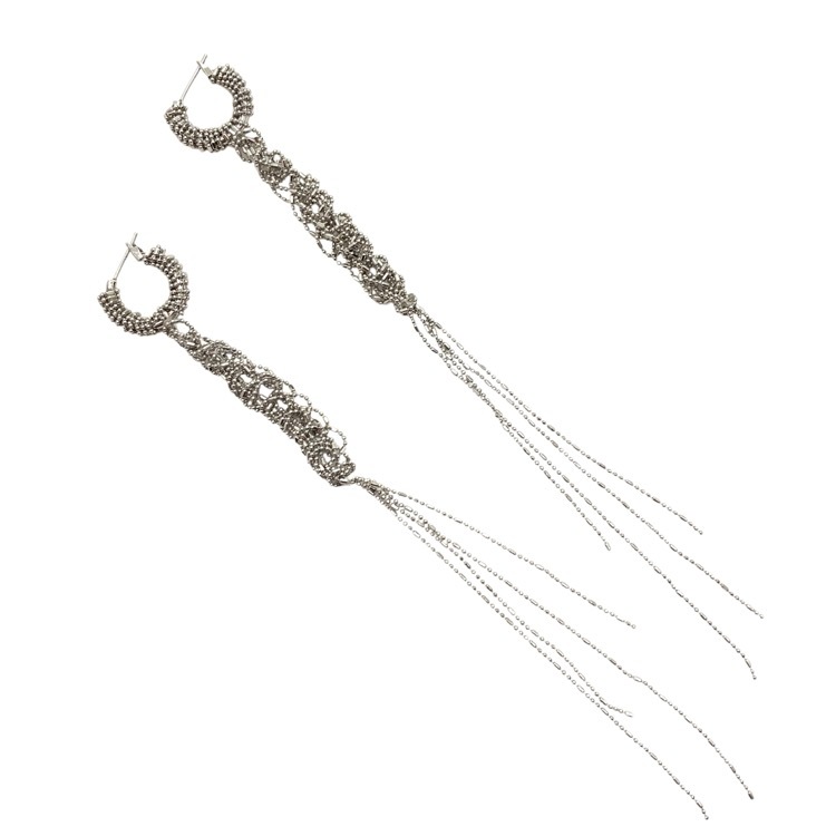 LEMAIRE ルメール TANGLE LONG EARRINGS タングルロング イヤリング シルバー JW0053 LO036
