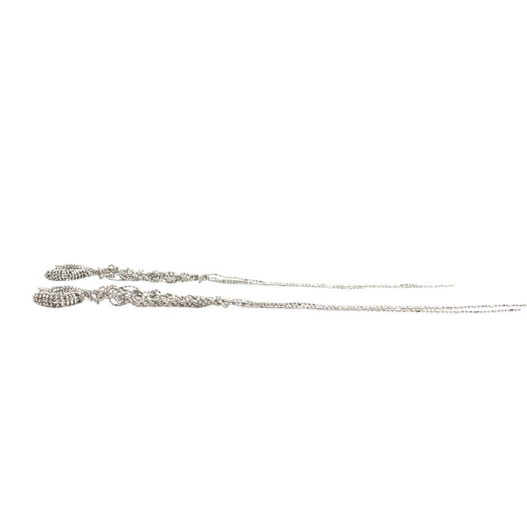 LEMAIRE ルメール TANGLE LONG EARRINGS タングルロング イヤリング シルバー JW0053 LO036