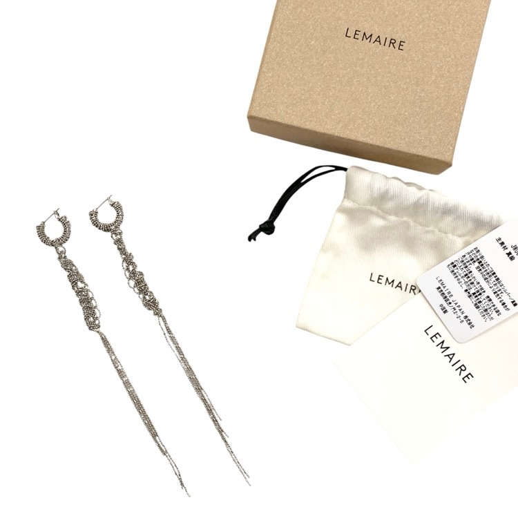 LEMAIRE ルメール TANGLE LONG EARRINGS タングルロング イヤリング シルバー JW0053 LO036