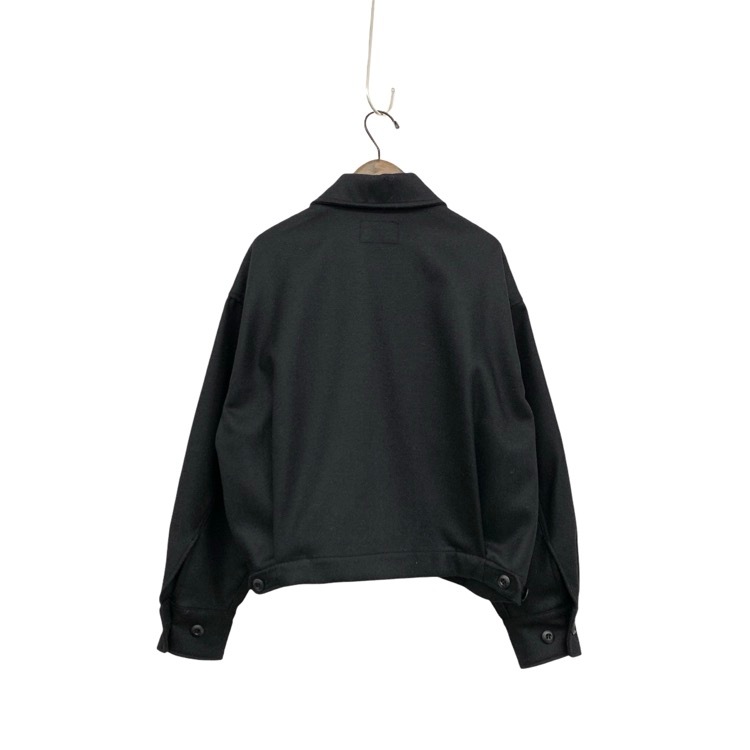 HYKE ハイク WOOL SHIRT JACKET ウールシャツジャケット ブラック 1 242-17457