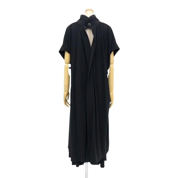 HARUNOBUMURATA ハルノブムラタ JUSTINE HIGH TWISTED JERSEY BELTED DRESS ジャージーベルテッドドレス ブラック 36 HM24S457-TAK02