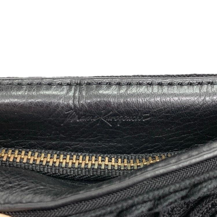 Mame Kurogouchi マメクロゴウチ Cording Embroidery Pouch With Leather Strap コード刺繍ポーチショルダー バッグ ブラック MM-AC402