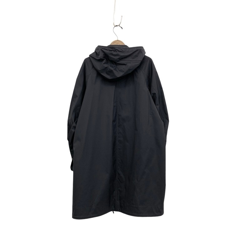 Mame Kurogouchi マメクロゴウチ Water Repellent Nylon Hooded Coat 撥水ナイロンフードコート ブラック 1 MM21PF-CO701