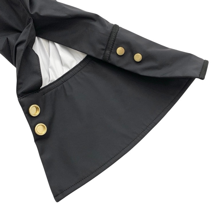 Mame Kurogouchi マメクロゴウチ Water Repellent Nylon Hooded Coat 撥水ナイロンフードコート ブラック 1 MM21PF-CO701