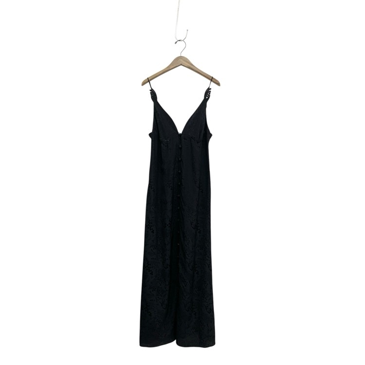 Mame Kurogouchi マメクロゴウチ Floral Jacquard Camisole Dress 野草柄ジャガードキャミソールワンピース ブラック 2 MM24FW-DR041