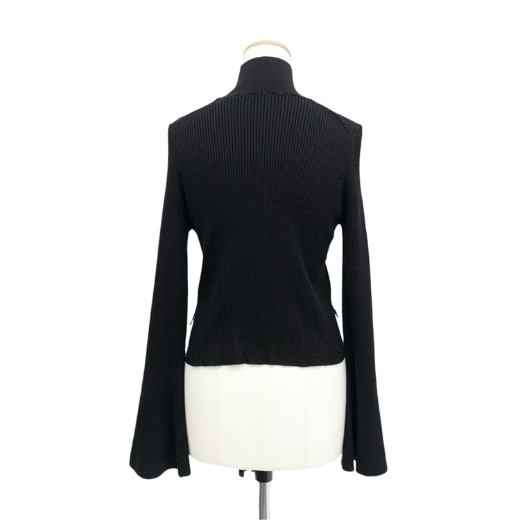 Mame Kurogouchi マメクロゴウチ 7 Basic Silk High Neck Knit Top シルクハイネックニットトップ ブラック 1 MK01-KN007