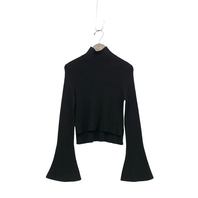 Mame Kurogouchi マメクロゴウチ 7 Basic Silk High Neck Knit Top シルクハイネックニットトップ ブラック 1 MK01-KN007