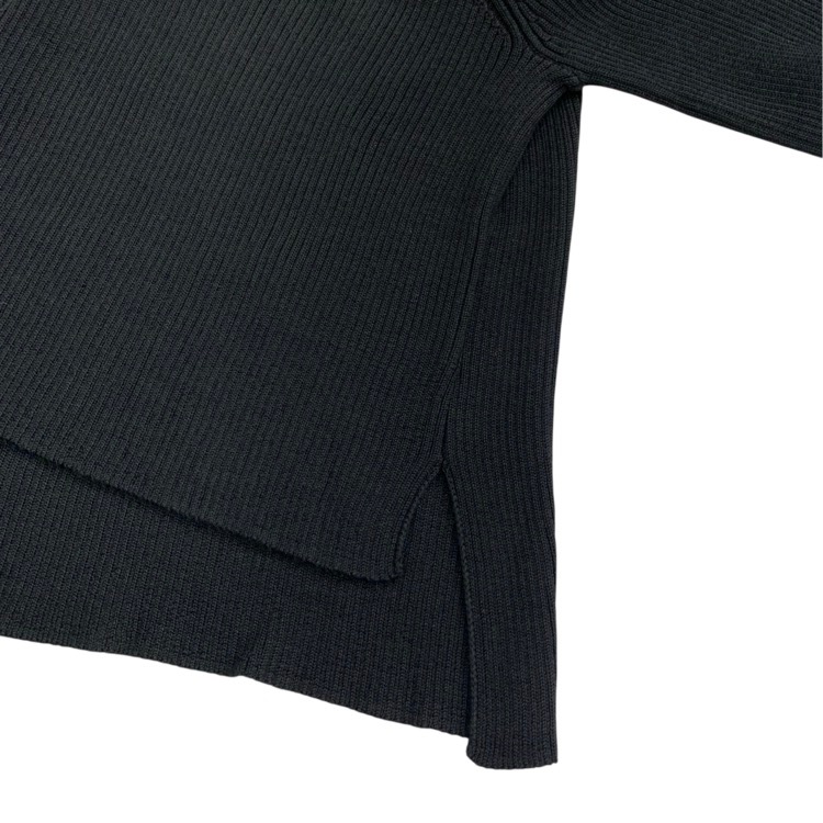 Mame Kurogouchi マメクロゴウチ 7 Basic Silk High Neck Knit Top シルクハイネックニットトップ ブラック 1 MK01-KN007