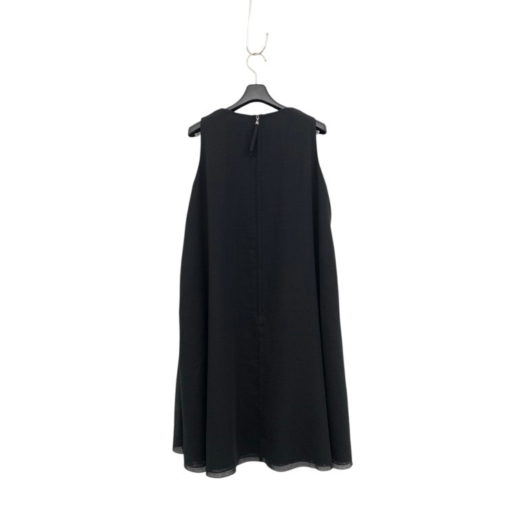 FOXEY フォクシー ドレス サイドギャザー ブラック 38 36786-AOFI