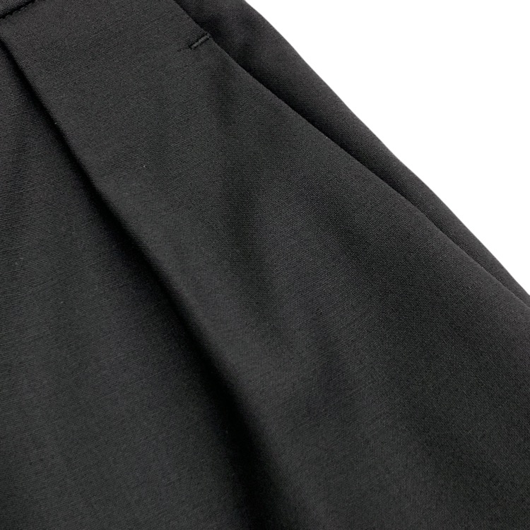 LOEFF ロエフ LF W TORO INTK FLP TRS ウールトロピカルインタックフラップ パンツ ブラック 1 8814-202-0163