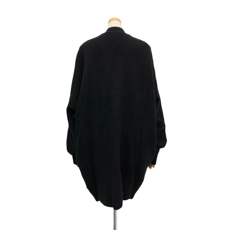 HARUNOBUMURATA ハルノブムラタ KASSEL ロングニットカーディガン ゴールドボタン ブラック 34 HM24W1014-FUK01