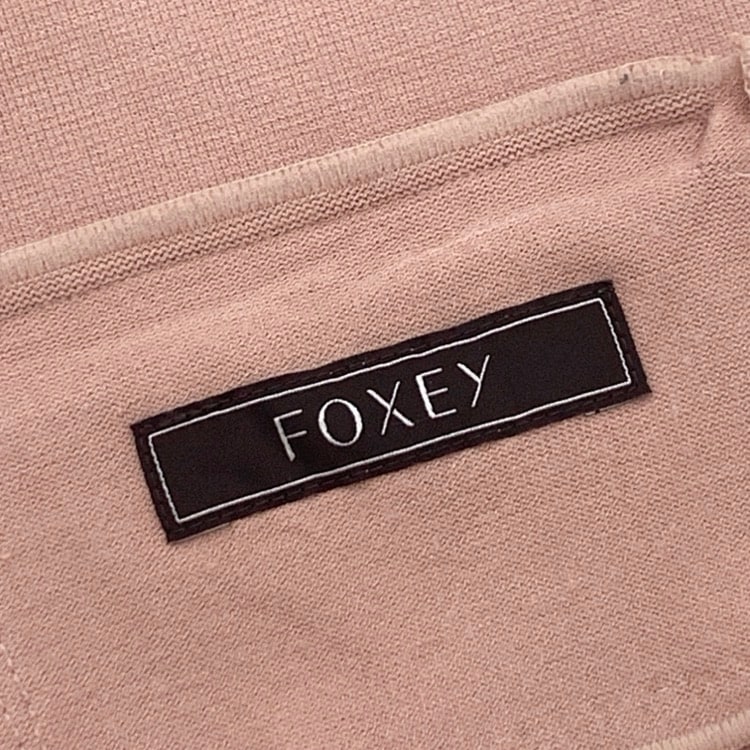 FOXEY フォクシー アーバンスタンダード ニットジャケット ピンク 40 38054-KAJFN436U