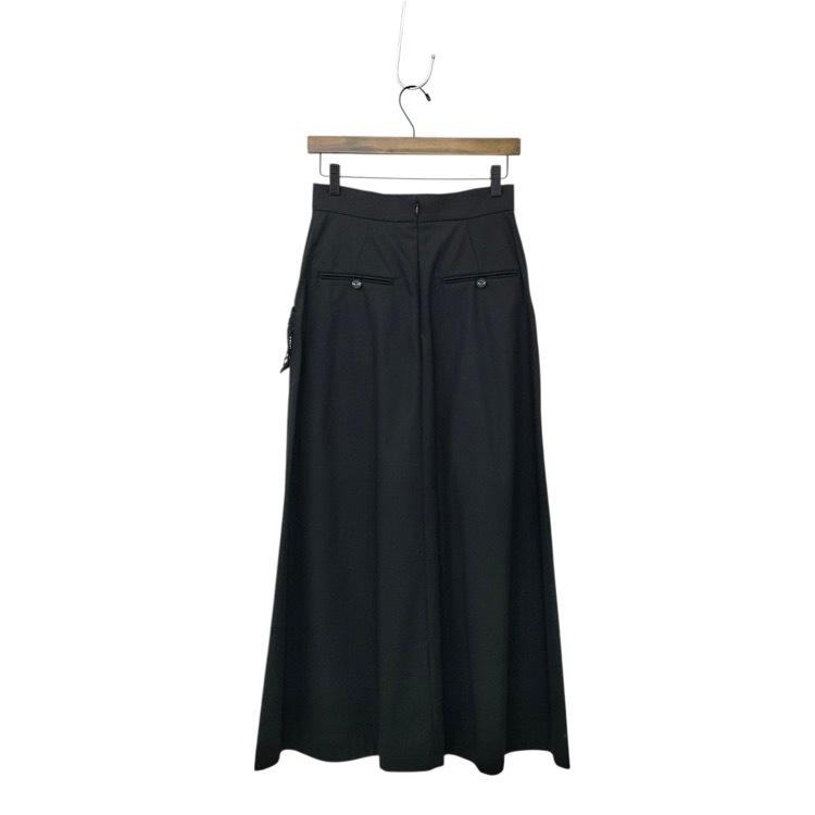 2024SS Mame Kurogouchi マメクロゴウチ Cording Embroidery Detail Cotton Skirt コード刺繍フレアスカート 2 MM24SS-SK067