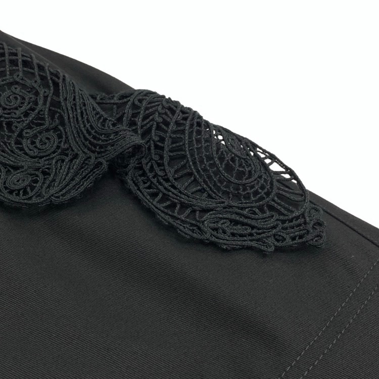 2024SS Mame Kurogouchi マメクロゴウチ Cording Embroidery Detail Cotton Skirt コード刺繍フレアスカート 2 MM24SS-SK067