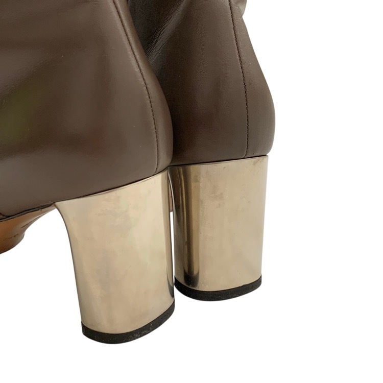 CELINE セリーヌ バンバン ショート ブーツ フィービー期 チャンキーメタルヒール 37.5/24.5cm