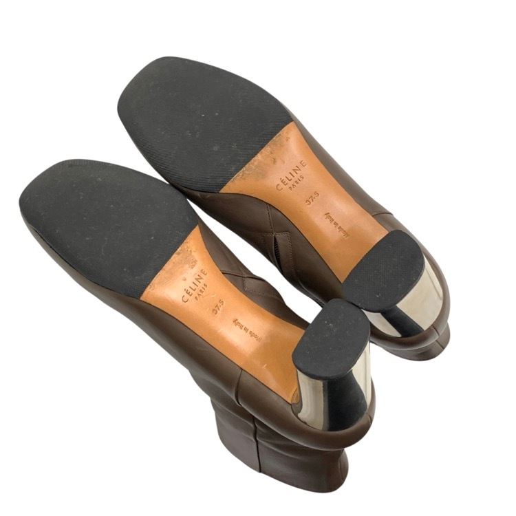 CELINE セリーヌ バンバン ショート ブーツ フィービー期 チャンキーメタルヒール 37.5/24.5cm