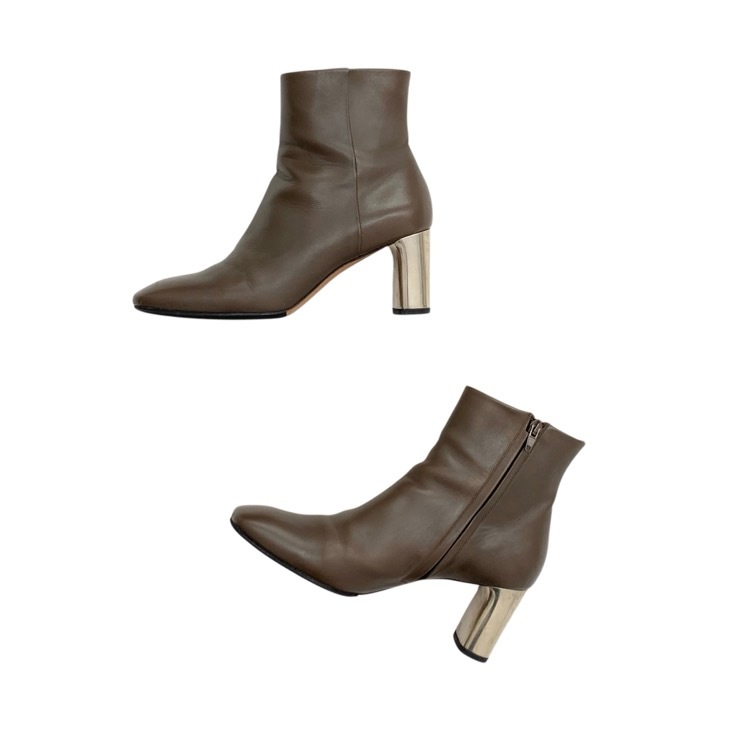 CELINE セリーヌ バンバン ショート ブーツ フィービー期 チャンキーメタルヒール 37.5/24.5cm