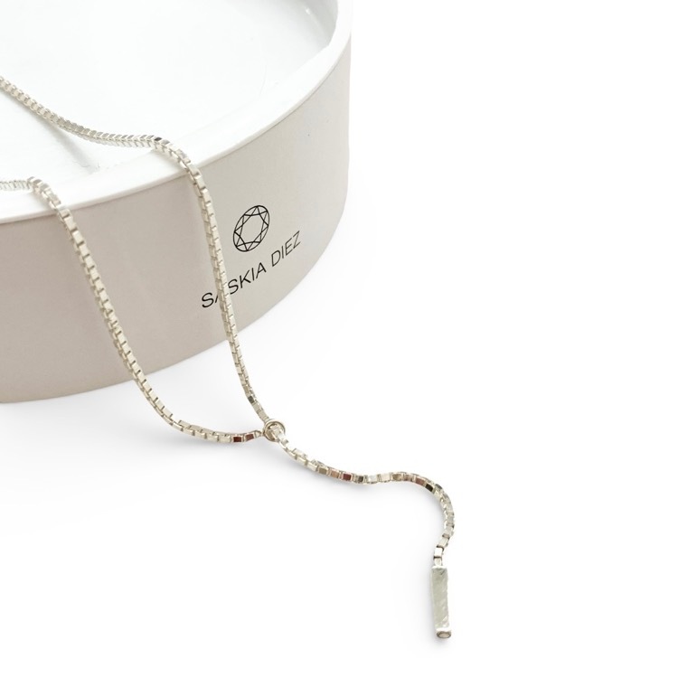 SASKIA DIEZ サスキアディッツ FINE FRINGE NECKLACE 2WAYベネチアンチェーンネックレス シルバー F