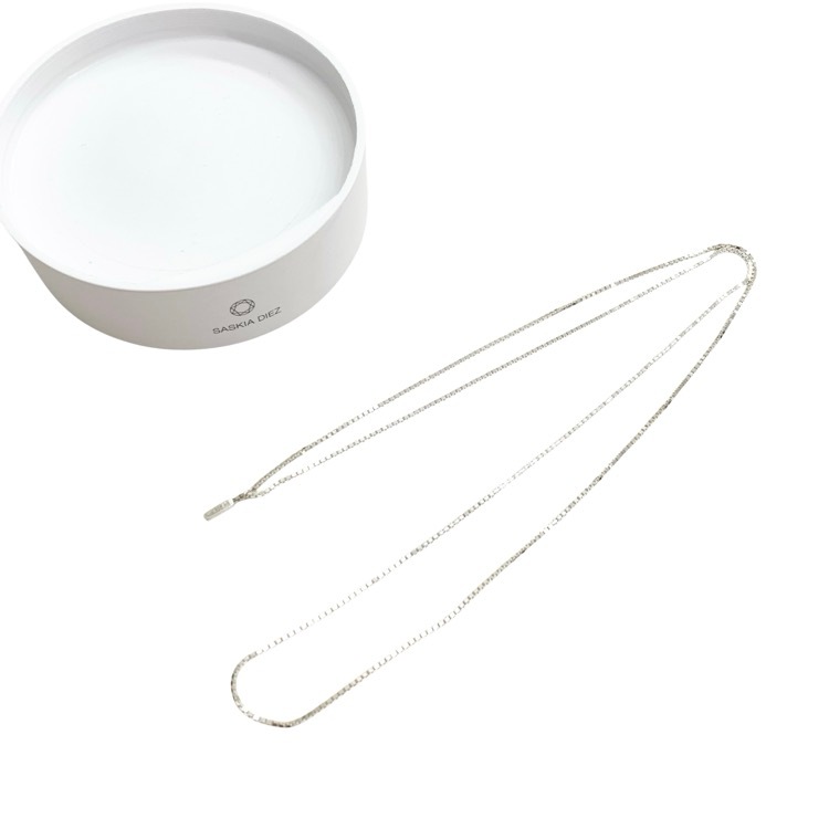 SASKIA DIEZ サスキアディッツ FINE FRINGE NECKLACE 2WAYベネチアンチェーンネックレス シルバー F