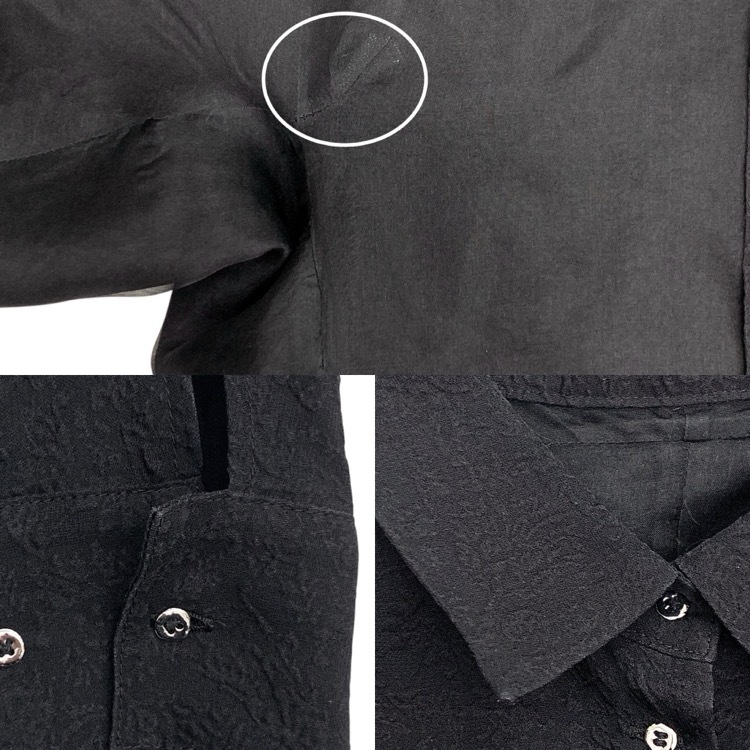 HARUNOBUMURATA ハルノブムラタ FRANCIS フランシスシルクジャカード ワンピース ブラック 36 HM22S415-SOV06