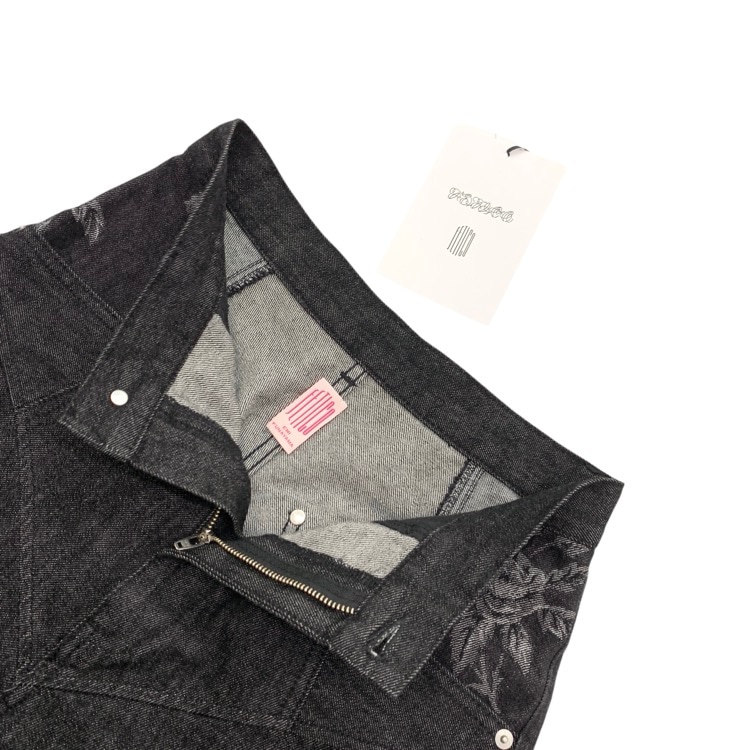 FETICO フェティコ ROSE DENIM PANTS STUDIOUS別注 ローズデニムパンツ ブラック 38 FTC252-0620