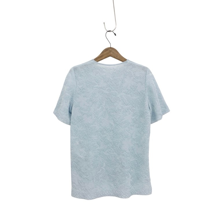 未使用品 2026SS Mame Kurogouchi マメクロゴウチ Floral Jacquard Sheer Short Sleeve Knit Top 花柄ジャガードシアーニットトップス 1 MM26SS-KN093