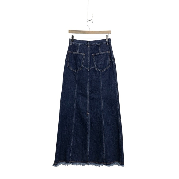 2024AW FETICO フェティコ DENIM SLIT MAXI SKIRT 十字スリットデニム スカート インディゴ 2 FTC244-0501