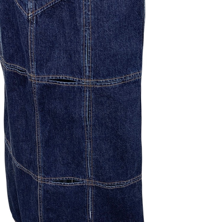 2024AW FETICO フェティコ DENIM SLIT MAXI SKIRT 十字スリットデニム スカート インディゴ 2 FTC244-0501